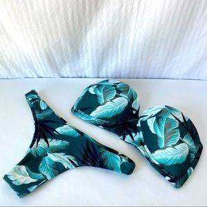 Mikoh Palm Print Bikini (top & bottom)